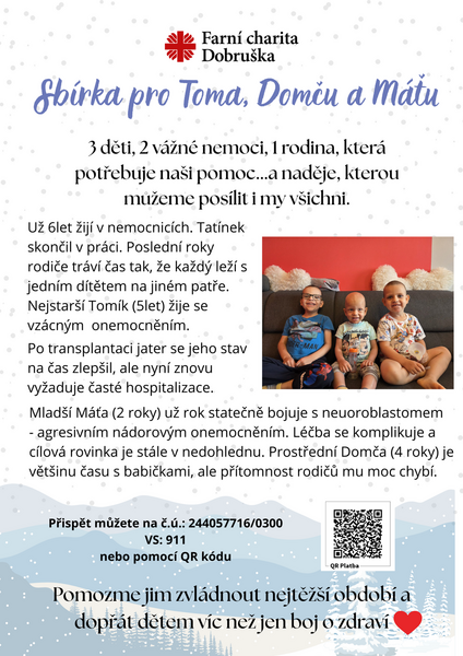 Sbírka pro Toma, Domču Máťu Sbírka pro Toma, Domču Máťu